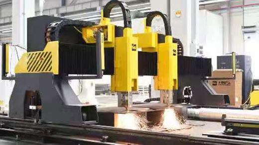 9001cc金沙以诚为本双头龙门激光切割机