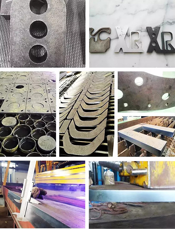 9001cc金沙以诚为本数控细腻等离子切割装备切割效果图